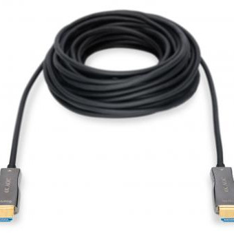 Digitus | HDMI AOC Hybrid-Fiber savienojuma kabelis | AK-330125-100-S | HDMI spraudnis (A tips) | HDMI spraudnis (A tips) | HDMI uz HDMI | 10 m