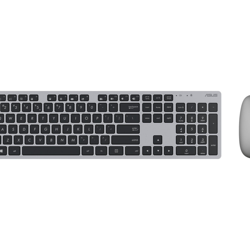 Asus W5000 | Klaviatūra un pele komplekts | Bezvadu | US | Pelēks