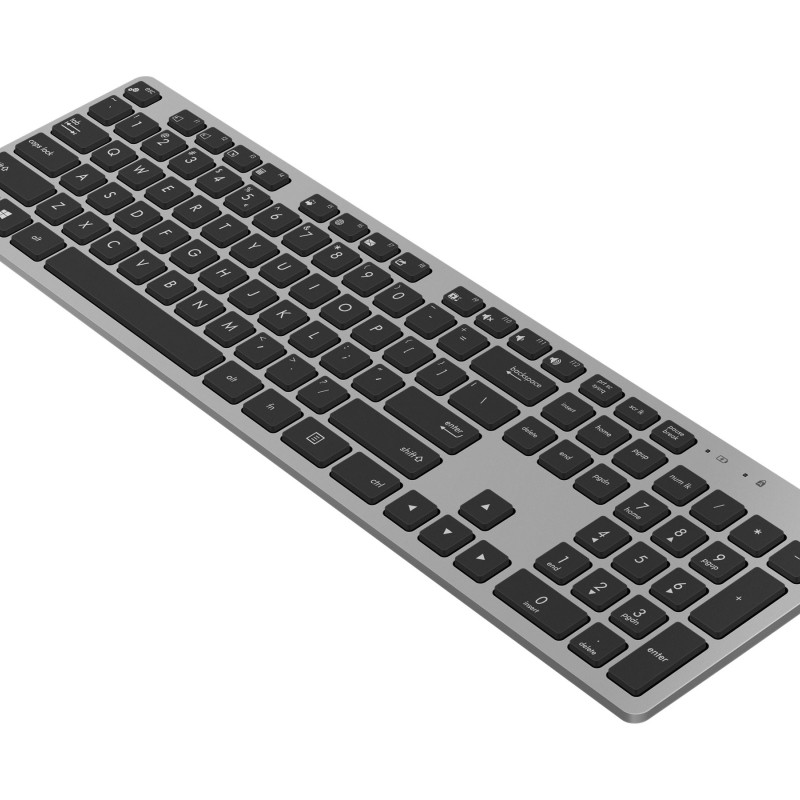 Asus W5000 | Klaviatūra un pele komplekts | Bezvadu | US | Pelēks