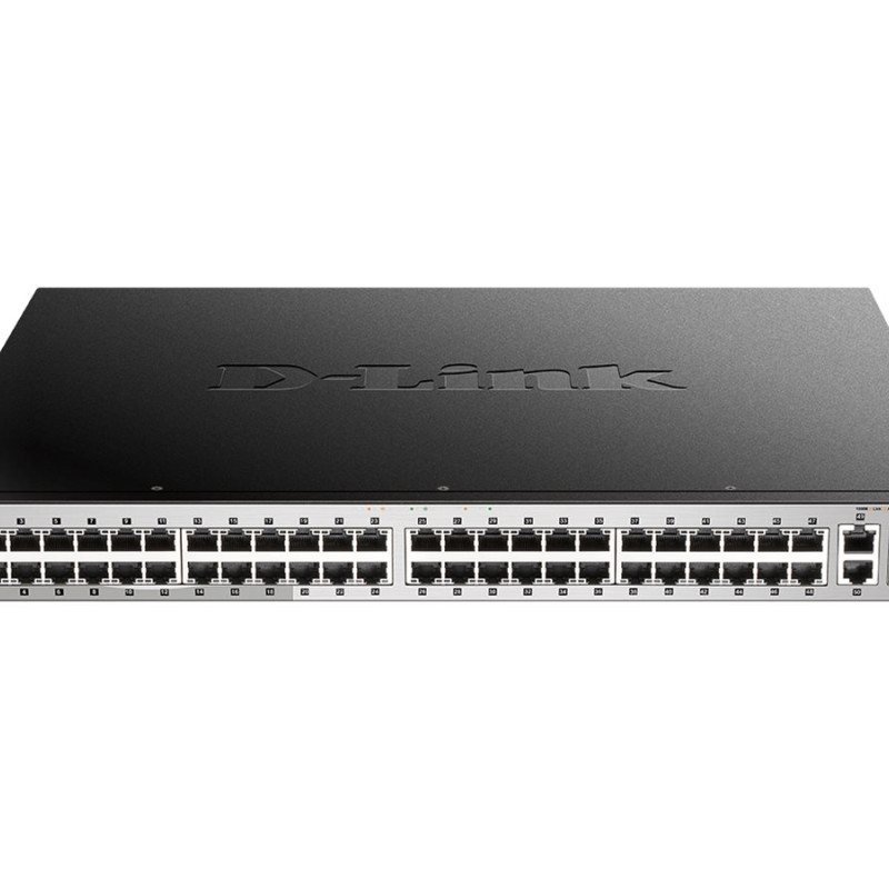 D-LINK DGS-3130-54PS/E, 48 Gig L3 Stackable PoE Switch 2x10 Gig w/4xSFP+, Std Image | D-Link