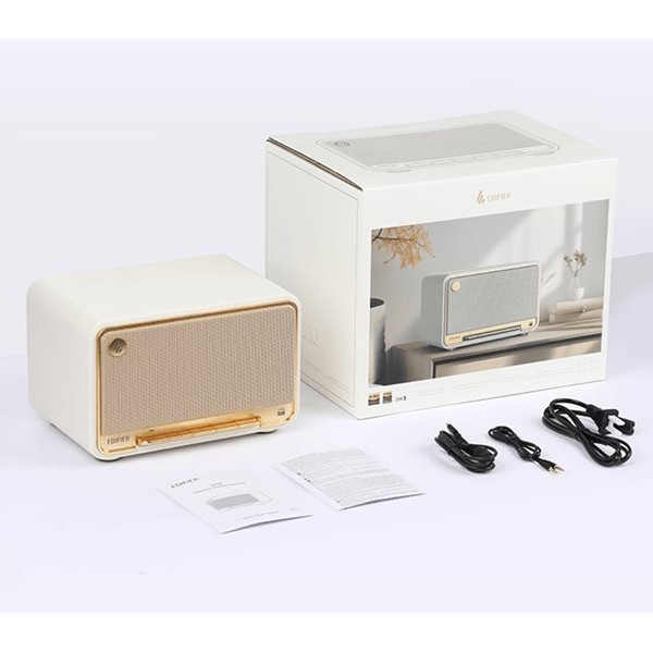 Edifier galda bezvadu skaļrunis | D32 | 60 W | Bluetooth | Bezvadu savienojums | Balts