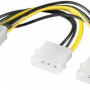 Goobay | Power cable/adapter for PC graphics cards, PCI-E to PCI Express 8-pin | 93241