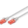 Digitus CAT 6 U/UTP | Komunikācijas kabelis | Garums 10 m | Pelēks