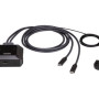 Aten US3312 2-Port USB-C 4K DisplayPort KVM Switch with Remote Port Selector | Aten | 2-Port USB-C 4K DisplayPort KVM Switch with Remote Port Selector | US3312