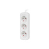 Lanberg Cable Power Strip, 3X French Outlets Quality-Grade Copper, 1.5 m | PS0-03E-0150-W
