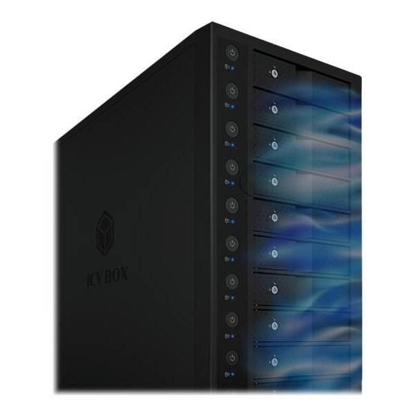 Raidsonic | Icy Box | IB-3810-C31 SINGLE enclosure for 10x HDD with USB 3.1 (Gen 2) Type-C or Type-A interface