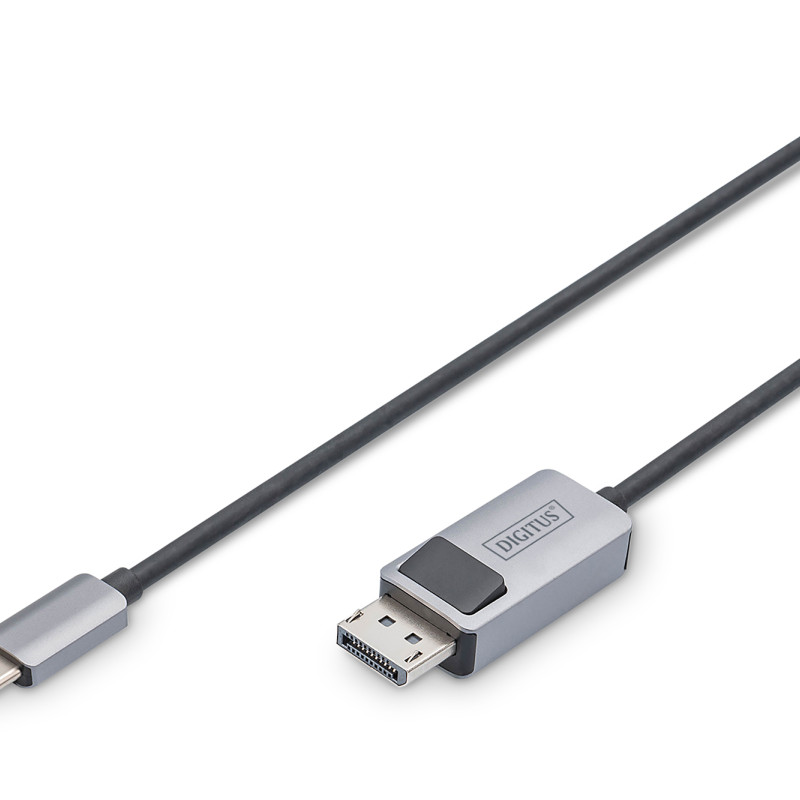 Digitus | Divvirzienu adaptera kabelis | DB-300334-010-S | USB-C uz DisplayPort