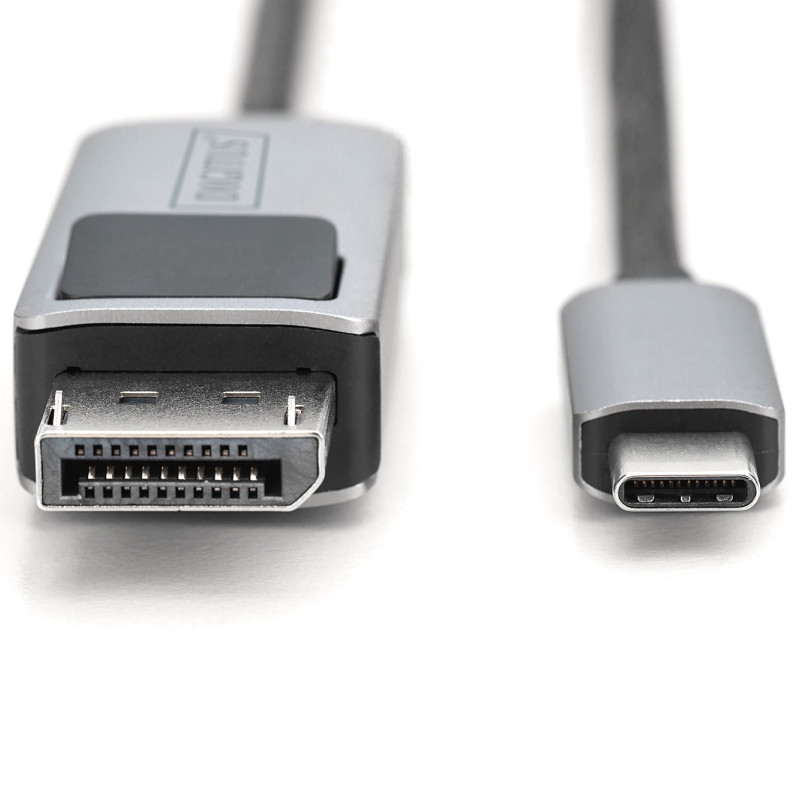 Digitus | Divvirzienu adaptera kabelis | DB-300334-010-S | USB-C uz DisplayPort