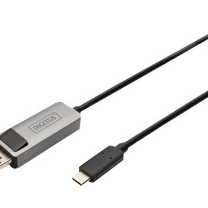Digitus | Divvirzienu adaptera kabelis | DB-300334-010-S | USB-C uz DisplayPort