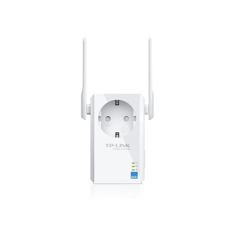 TP-LINK | Extender ar AC pieslēgumu | TL-WA860RE | 10/100 Mbit/s | Ethernet LAN (RJ-45) porti 1 | 802.11n | 2.4GHz | Wi‑Fi datu ātrums (maks.) 300 Mbit/s | Papildu kontaktligzda