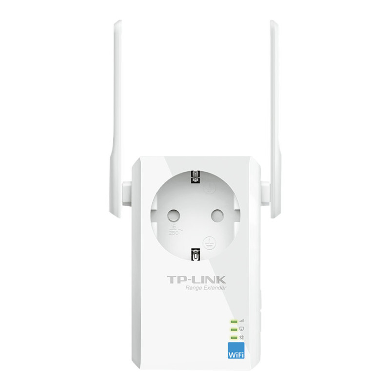 TP-LINK | Extender ar AC pieslēgumu | TL-WA860RE | 10/100 Mbit/s | Ethernet LAN (RJ-45) porti 1 | 802.11n | 2.4GHz | Wi‑Fi datu ātrums (maks.) 300 Mbit/s | Papildu kontaktligzda