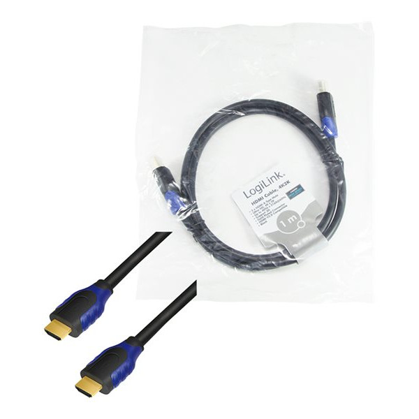 Logilink CH0061 HDMI kabelis 2.0 bulks M/M 1,0 m melns | Logilink | HDMI (A tips) spraudnis | HDMI (A tips) spraudnis | HDMI uz HDMI | 1 m