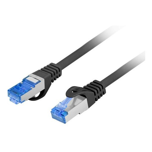 Lanberg | Patch Cord kat. 6 FTP | PCF6A-10CC-0025-BK | S/FTP | S/FTP aizsardzības tips – alumīnija pinums uz vadiem un katra pāra papildu folija. Apvalks no zema dūmu un halogēnu nesaturoša materiāla (LSZH). Kategorijas atbilstība pārbaudīta ar Fluke testeri. Serdi veido CCA daudzvītnes vadi | Melns