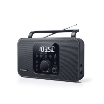 Muse | Radio | M-091R | Modinātājs | AUX in | Melns