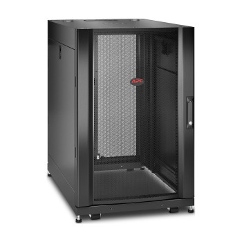 APC NetShelter SX 18U servera skapja korpuss 600mm x 900mm ar sāniem melns | Schneider Electric