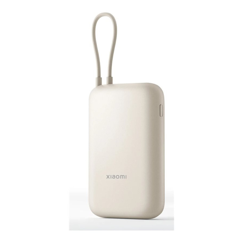 Xiaomi Power Bank (integrēts kabelis) | 10000 mAh | USB-A/USB-C/USB-C kabelis | Tan