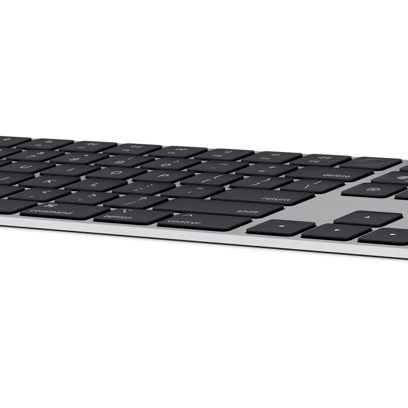 Apple Magic Keyboard ar Touch ID un ciparu taustiņiem Mac modeļiem ar Apple Silicon | Klaviatūra | Bezvadu | Angļu | Melna