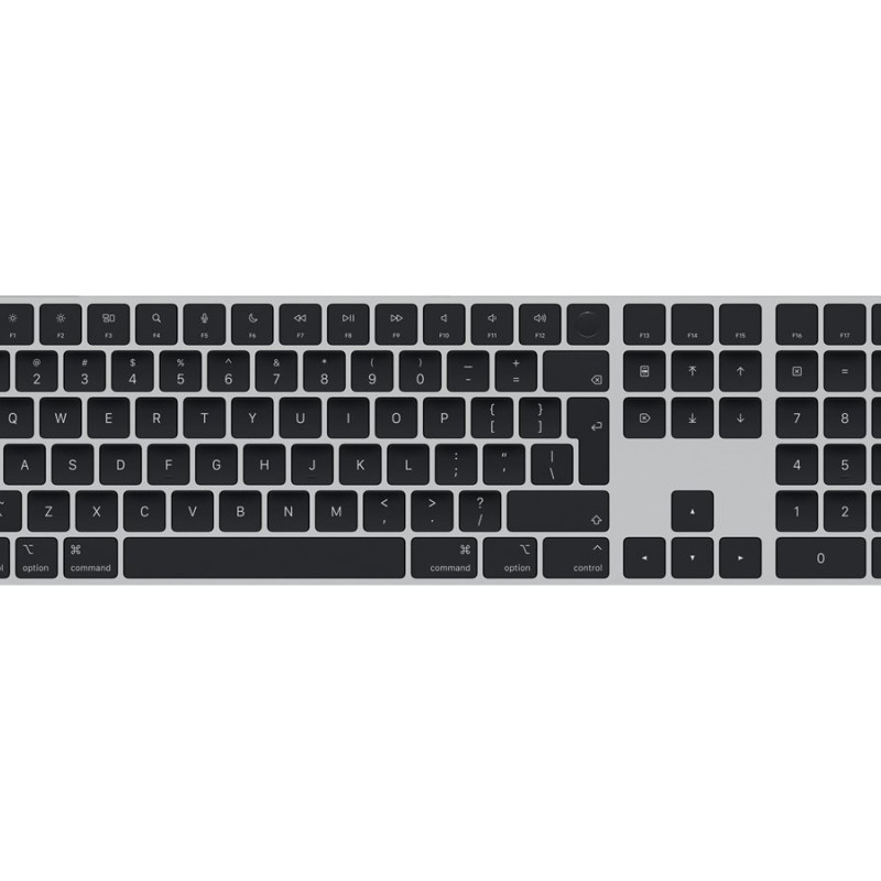 Apple Magic Keyboard ar Touch ID un ciparu taustiņiem Mac modeļiem ar Apple Silicon | Klaviatūra | Bezvadu | Angļu | Melna