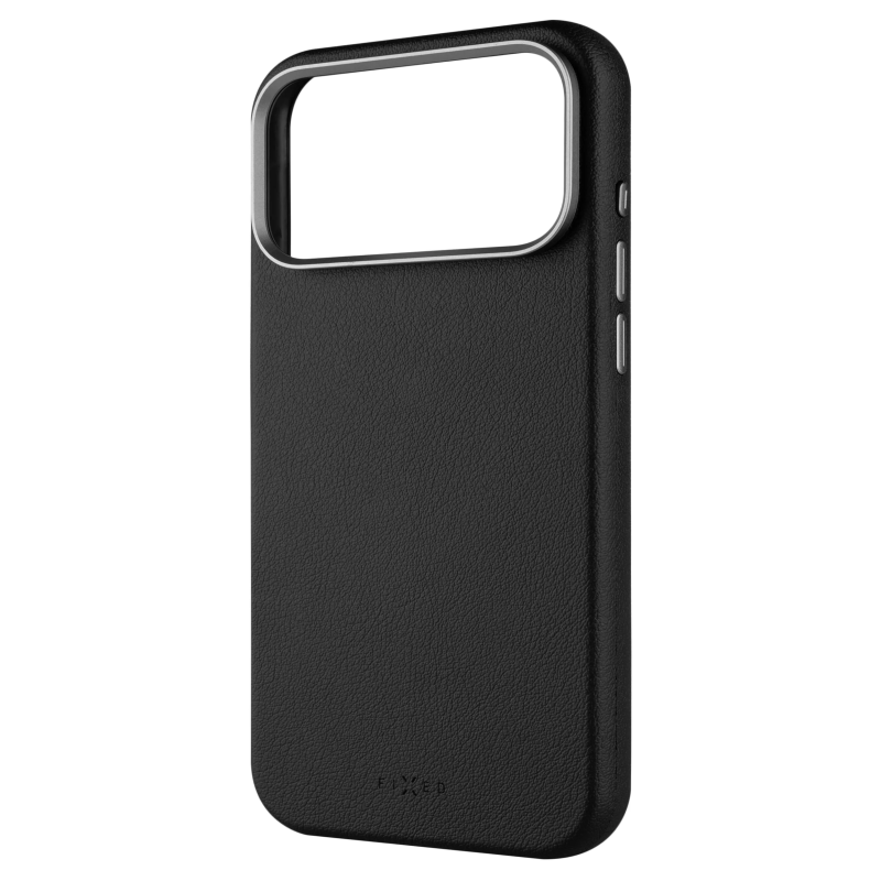 Fixed MagLeather | Aizmugures vāciņš | Apple | iPhone 17 Pro Max | Āda | Melns | MagSafe