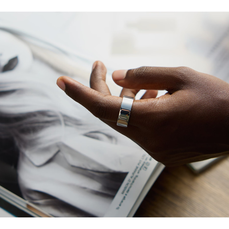 Ultrahuman | Ring Air | Space Silver | Size 6 | Smart Ring