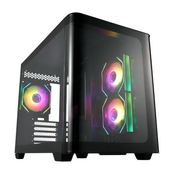 FSP korpuss | S380 | Melns | Mid Tower