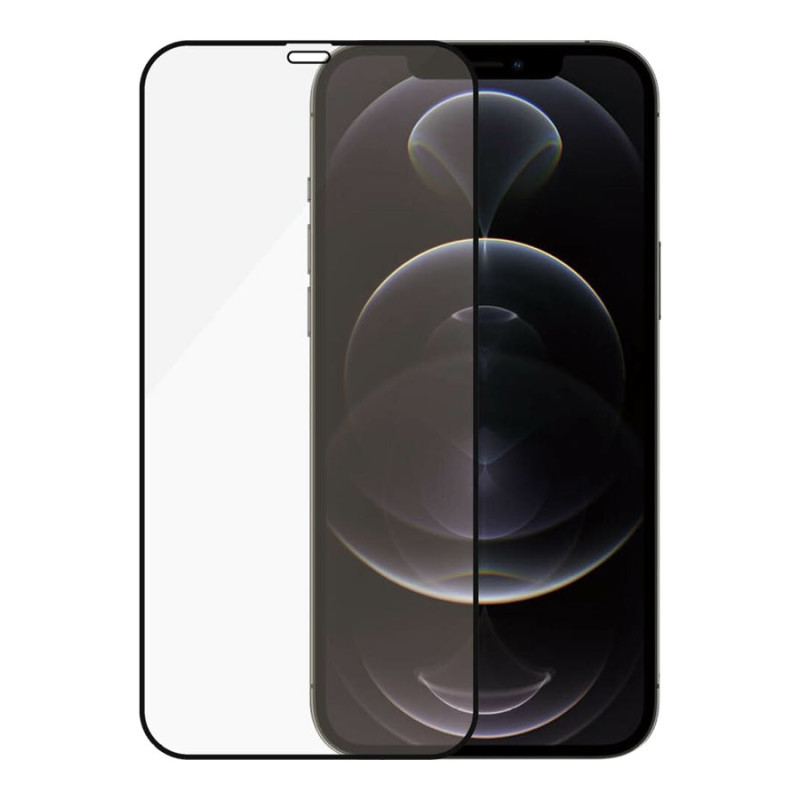 PanzerGlass | Apple | For iPhone 12/12 Pro | Stikls | Melns | 100% skārienjūtīgs; Pārklājums ir netoksisks | Case Friendly