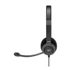 PORT CONNECT | Stereo USB austiņas PRO ON'R 300 | Vadu | Pār auss | Melna | Trokšņa slāpēšana
