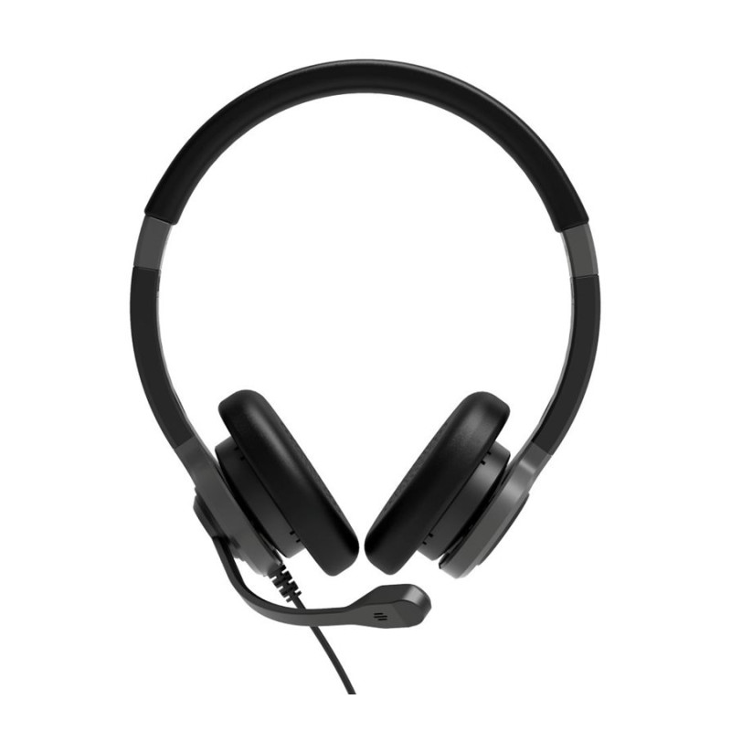 PORT CONNECT | Stereo USB austiņas PRO ON'R 300 | Vadu | Pār auss | Melna | Trokšņa slāpēšana