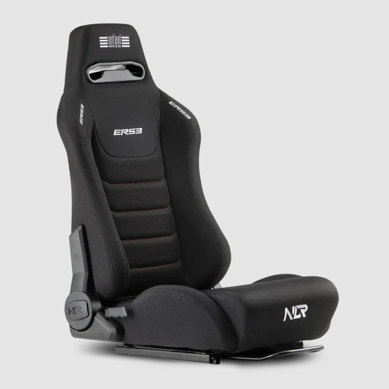 Next Level Racing | SIMAERO tīkla audums | Atgāžams sēdeklis | ERS3 Elite auduma un tīkla izdevums | Melns