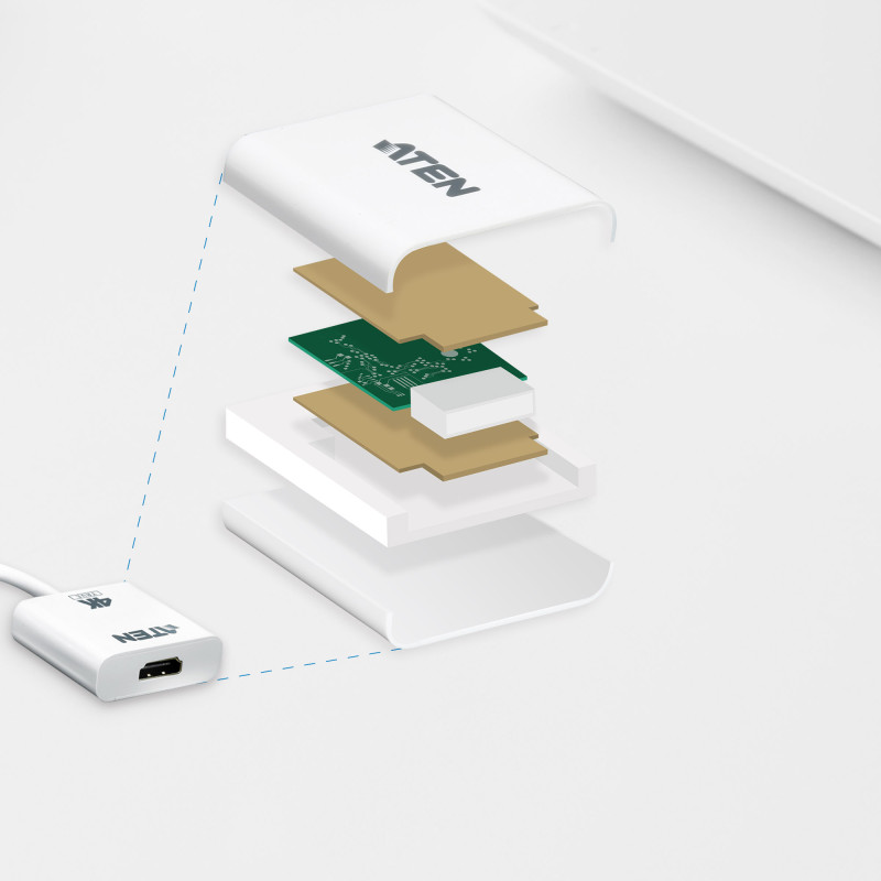 Aten | True 4K DisplayPort uz HDMI 2.0 aktīvs adapteris | VC986B | DP uz HDMI