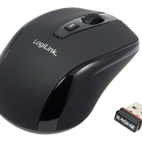 Logilink | Maus optisch Funk 2.4 GHz | bezvadu | 2.4GH bezvadu mini pele ar autolink | Black