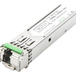 Digitus HP-saderīgs mini GBIC (SFP) modulis, 1,25 Gbps ar DDM funkciju | DN-81004-01 | Vienmodes | LC | 1250 Mbit/s | Maksimālais pārraides attālums 20000 m