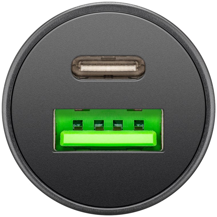 Goobay Dual-USB autolādētājs USB-C PD (Power Delivery), 45 W | 61739
