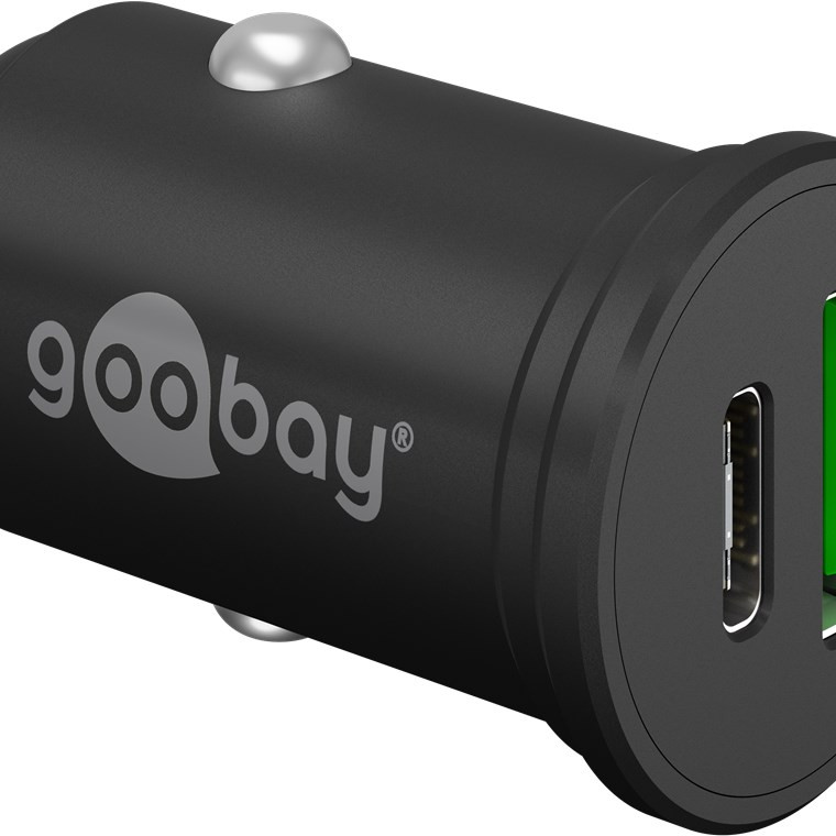 Goobay Dual-USB autolādētājs USB-C PD (Power Delivery), 45 W | 61739
