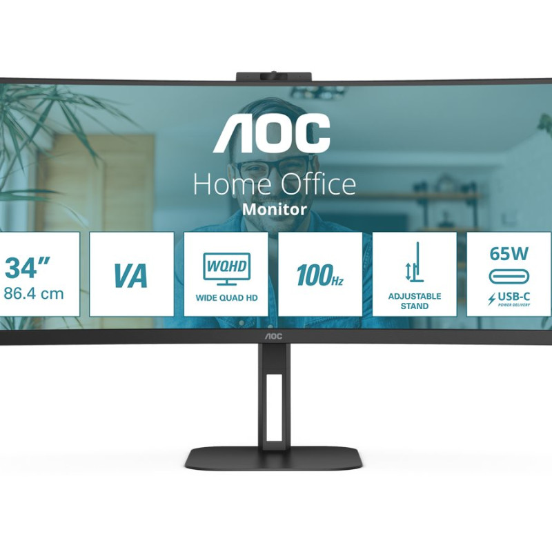 AOC | CU34V5CW/BK | 34