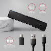 AXAGON USB-C 10Gbps RIBBED korpuss | EE25-GTR