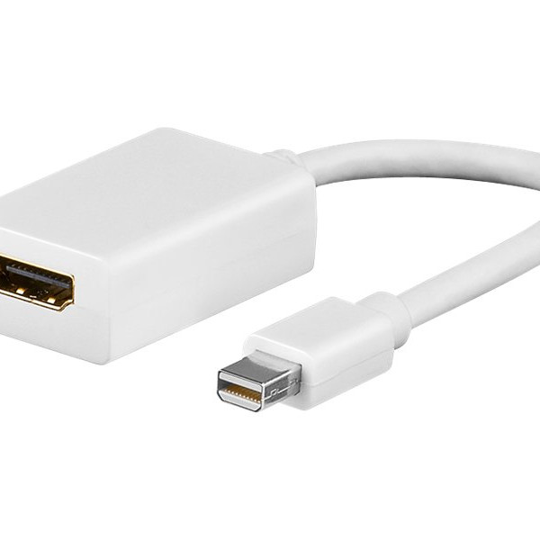 Goobay | Mini DisplayPort/HDMI adaptera kabelis 1.1 | 51729 | Balts | Mini DisplayPort spraudnis | HDMI ligzda (Type A)