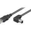 Goobay | USB 2.0 Hi-Speed kabelis 90° | USB uz USB