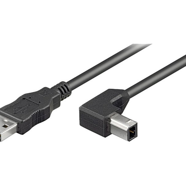 Goobay | USB 2.0 Hi-Speed kabelis 90° | USB uz USB
