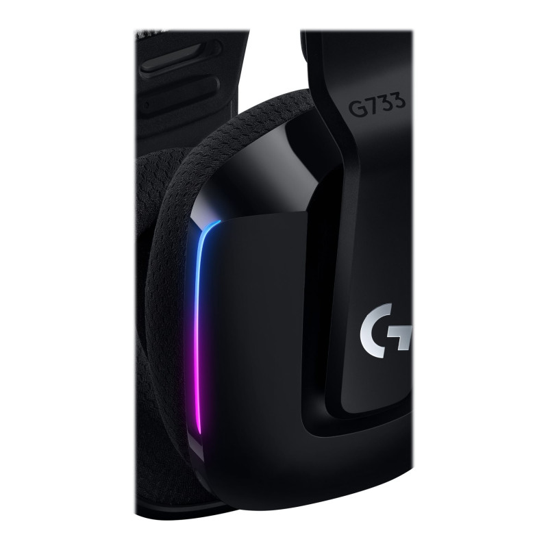 Logitech | Gaming Headset | G G733 | Wireless | Over-Ear | Black | Noise canceling | Wireless