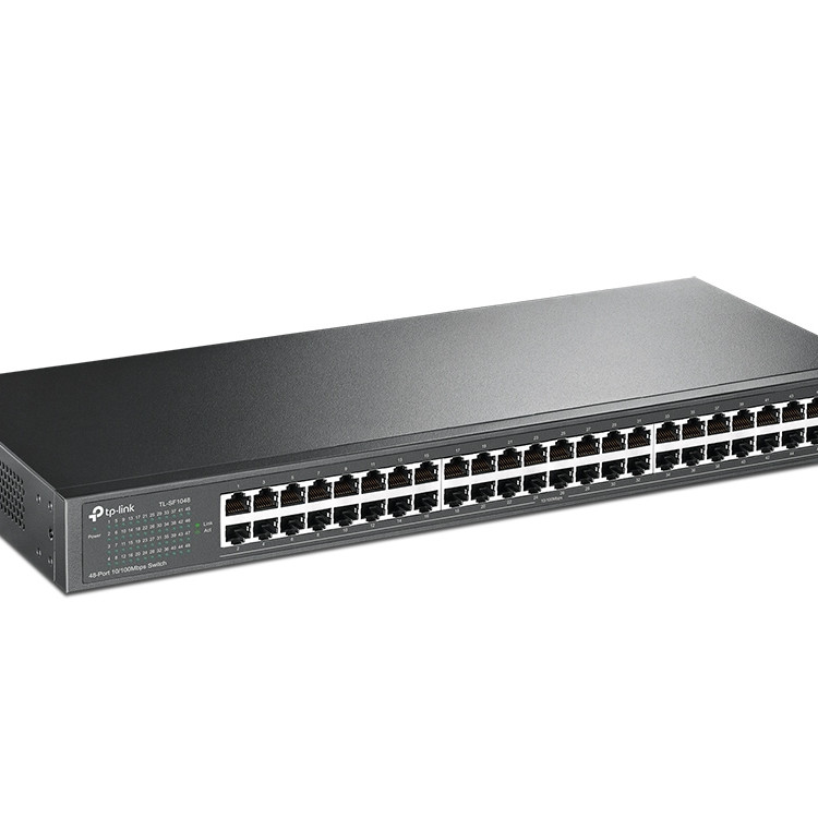 TP-LINK | 48-Port 10/100Mbps Rackmount Switch | TL-SF1048 | Unmanaged | Rackmountable