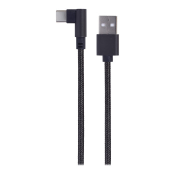 Gembird | Leņķveida USB Type-C uzlādes un datu kabelis | CC-USB2-AMCML-0.2M