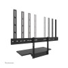 Neomounts Floor stand | AV40-500BL Keyboard Shelf Kit | Height adjustment | 43-110 " | Maximum weight (capacity) 2.5 kg | Black
