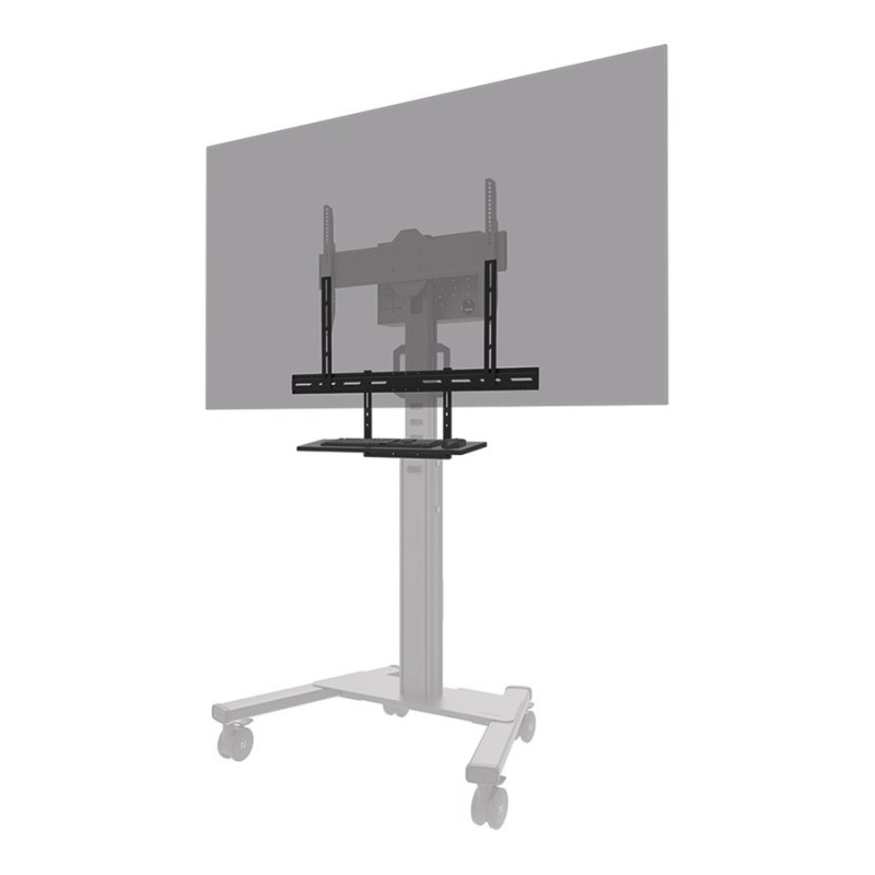 Neomounts Floor stand | AV40-500BL Keyboard Shelf Kit | Height adjustment | 43-110 " | Maximum weight (capacity) 2.5 kg | Black