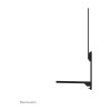Neomounts Floor stand | AV40-500BL Keyboard Shelf Kit | Height adjustment | 43-110 " | Maximum weight (capacity) 2.5 kg | Black