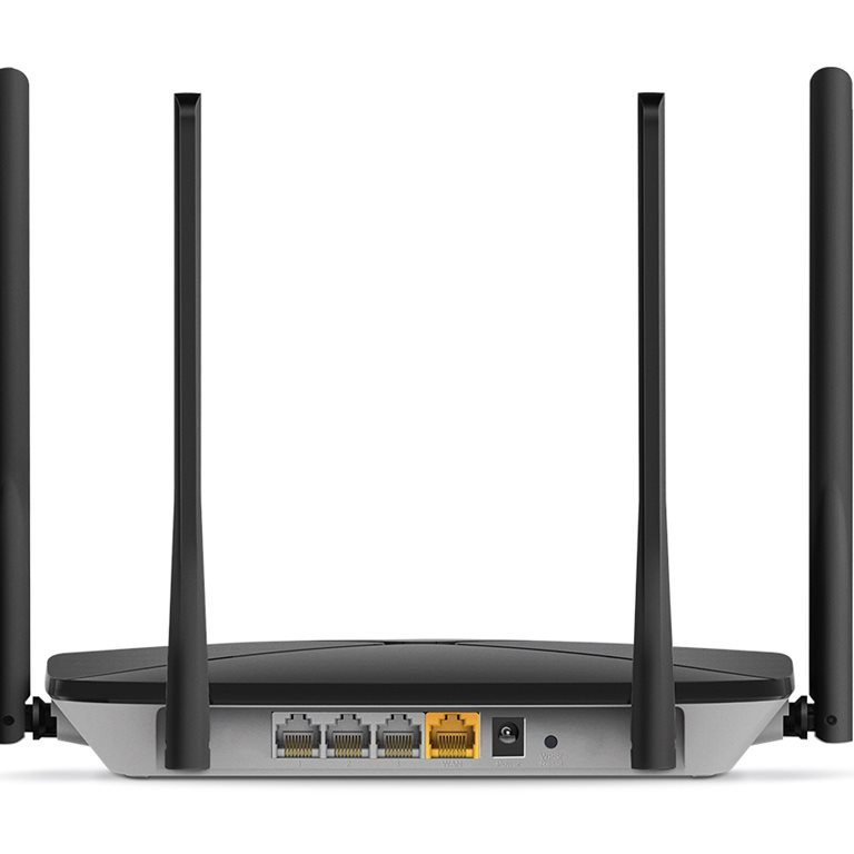 Mercusys | AC1300 bezvadu divjoslu gigabitu maršrutētājs | AC12G | 802.11ac | 400+867 Mbit/s | 10/100/1000 Mbit/s | Ethernet LAN (RJ-45) porti 3 | Mesh atbalsts Nē | MU-MIMO Jā | Bez mob. platjoslas | Antenas tips 4xfiksētas | Nē