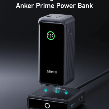 Anker Prime uzlādes pamatne jaudai bankai, 100W | A1902311 | Melna