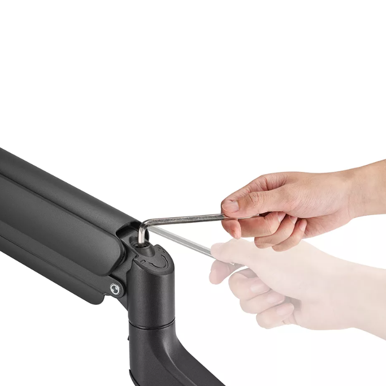Neomounts Desk Mount | DS70PLUS-450BL1 monitora roka | Regulējams augstums, pagriešana, slīpums, rotācija | 17–49 