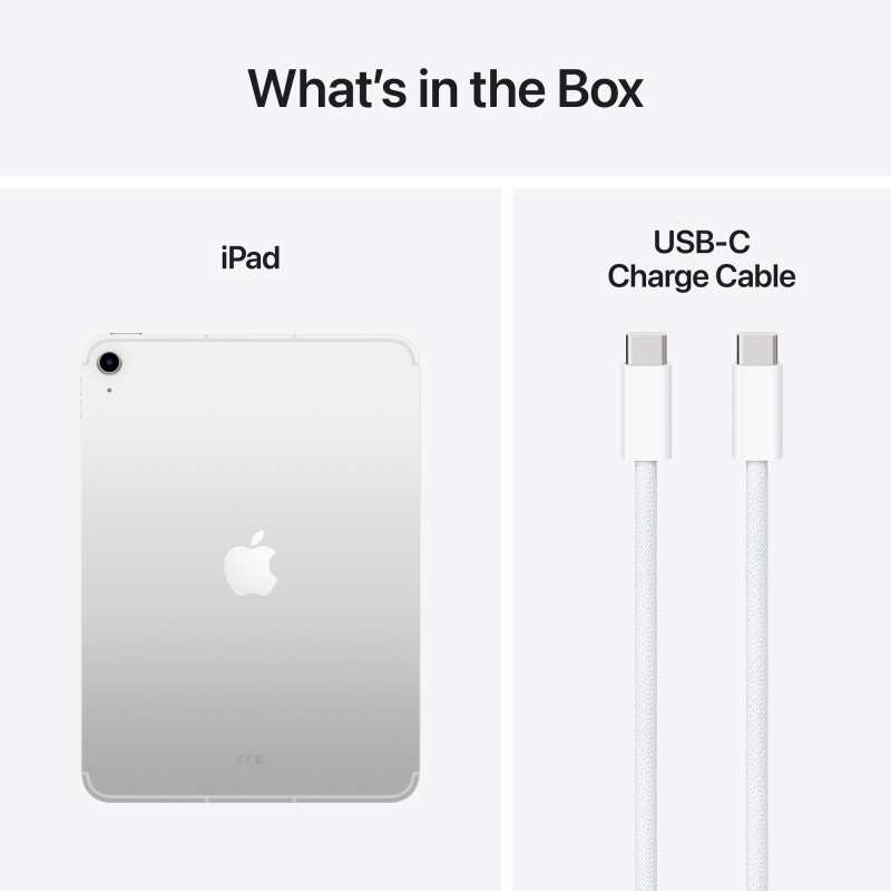 Apple iPad | 11 " | Silver | Liquid Retina | 2360 x 1640 pixels | 256 GB | Wi-Fi | Bluetooth | 5.3 | iOS