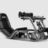 Next Level Racing | Tērauds | Sacīkšu simulatora kokpits | F-GT Pro Formula un GT Pelēkā izdevuma | Pelēks
